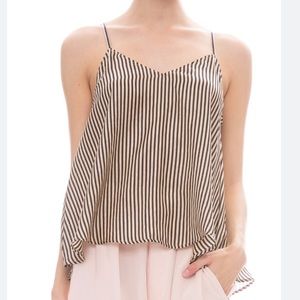 Mes Demoiselles Berry Stripe Silk Cami